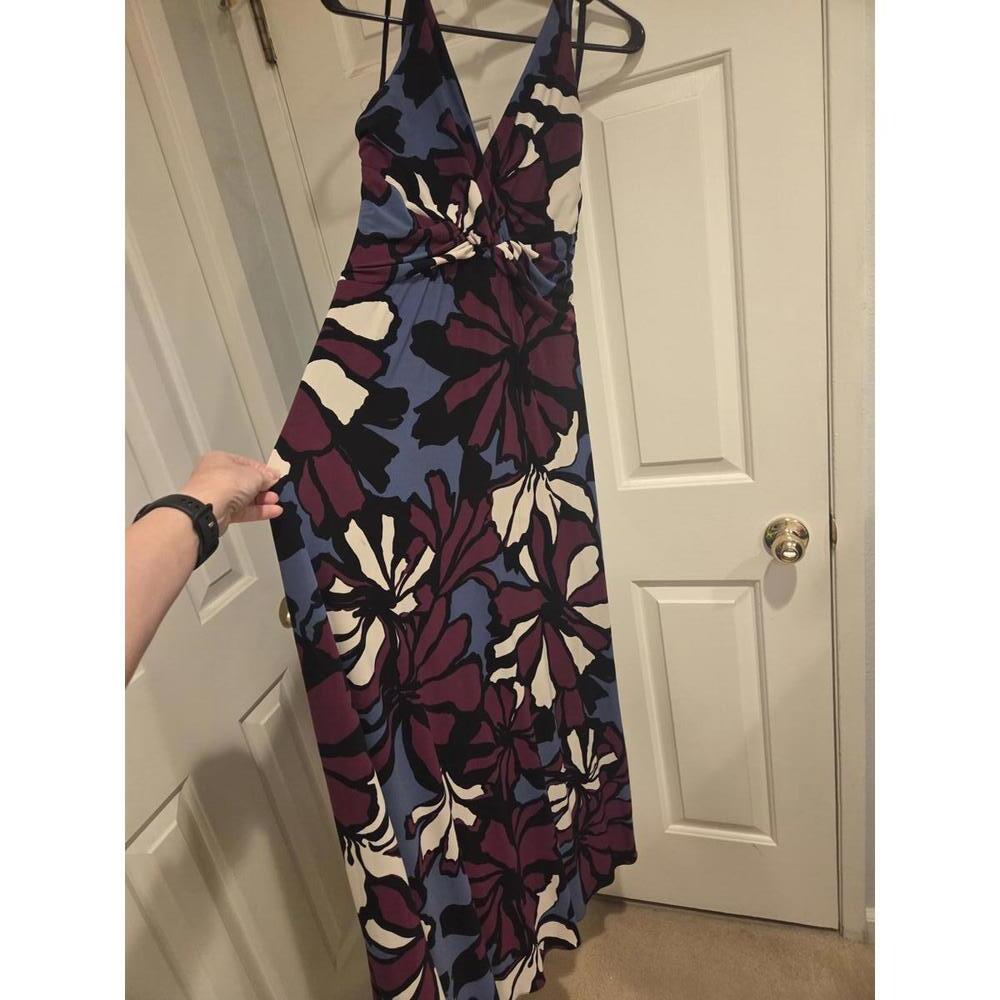 Nine West Floral Pattern Maxi Dress Size 6 - Picture 8 of 14